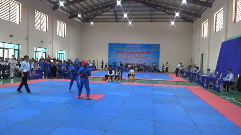 158 vận động viên tranh tài tại giải võ Vovinam học sinh huyện Thạch Thất năm học 2024 - 2025